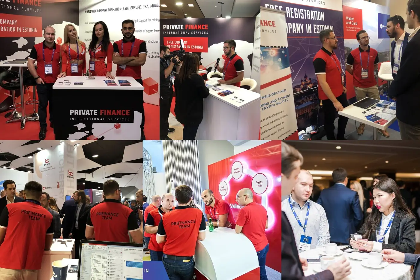 El equipo de Prifinance en conferencias y ferias internacionales